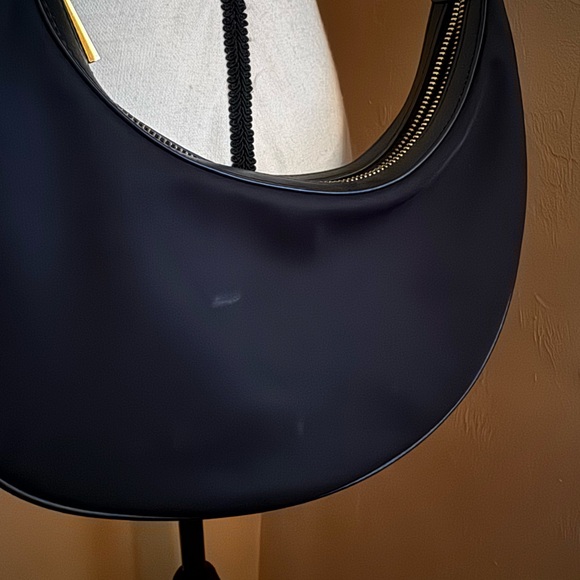 JW PEI- Carly Shoulder Bag Black Nylon and Black Vegan Leather - Picture 5 of 5